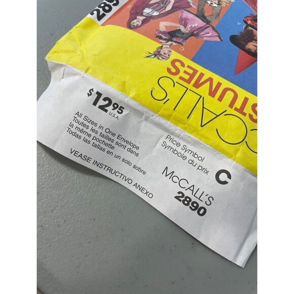 McCalls Sewing Pattern 2890 Witch Maid Nurse Misses Sizes All In One UNCUT - Picture 5 of 6